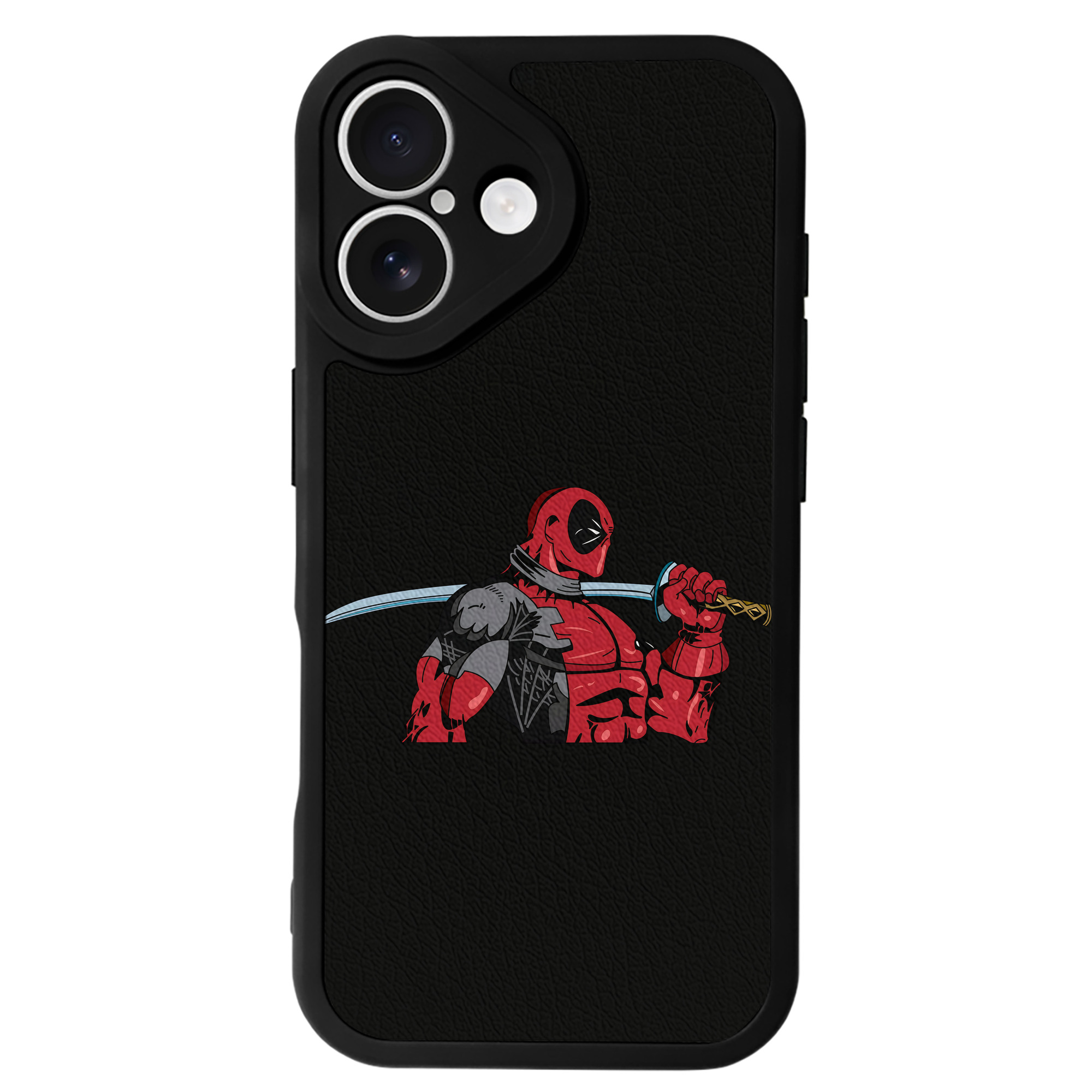 （画像用） Deadpool デッドプール 【iPhone 16シリーズ対応】シリコンスマホケース（レザー調） 材質：シリコン